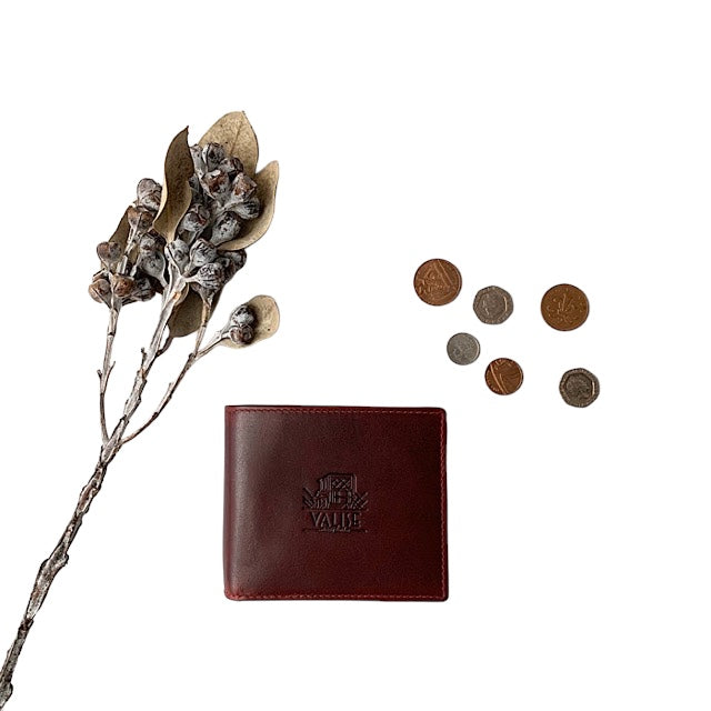 二つ折り財布 ブラックチェリー