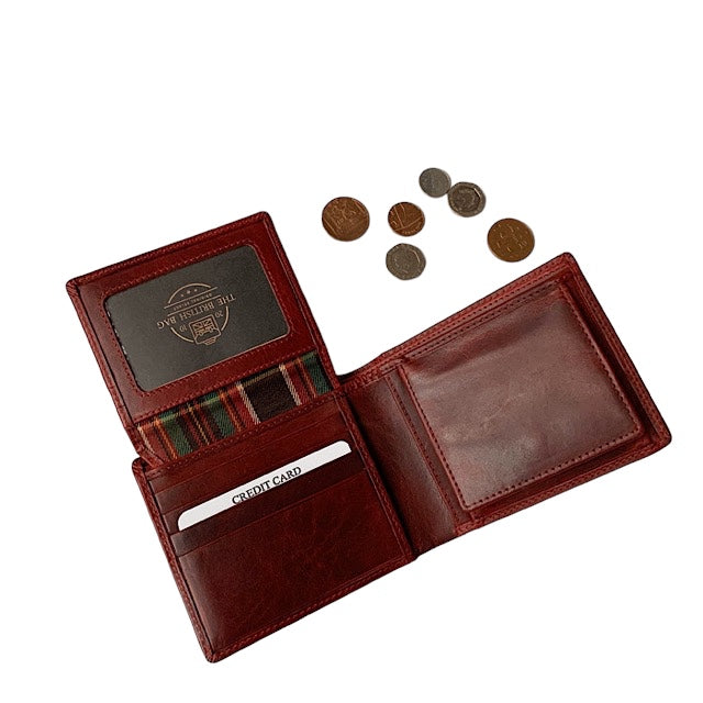 二つ折り財布II ブラックチェリー