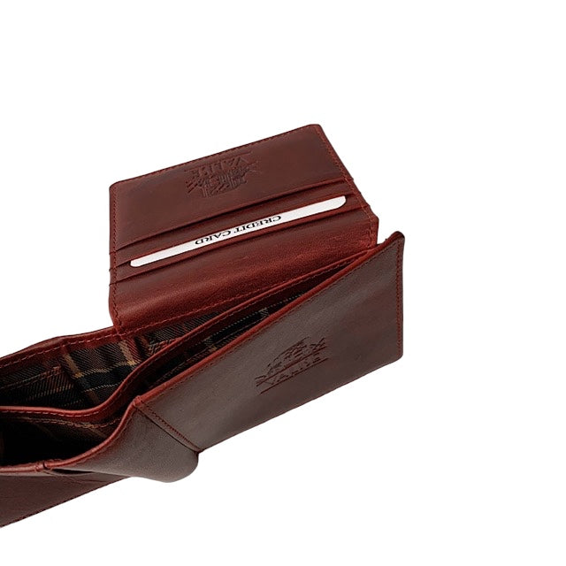 二つ折り財布II ブラックチェリー