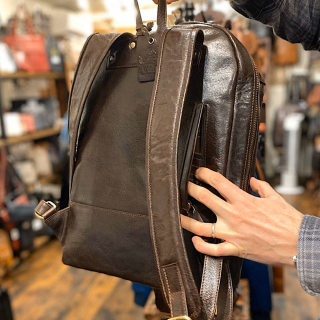 Large Backpack Mahogany Brown