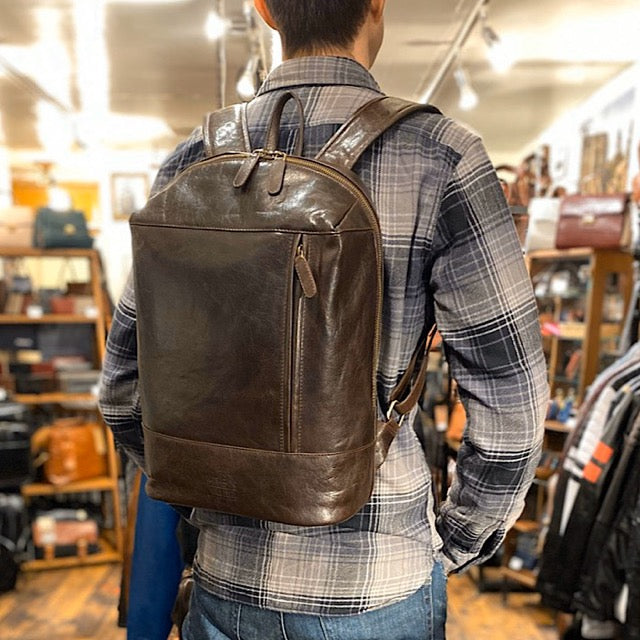 Large Backpack Mahogany Brown