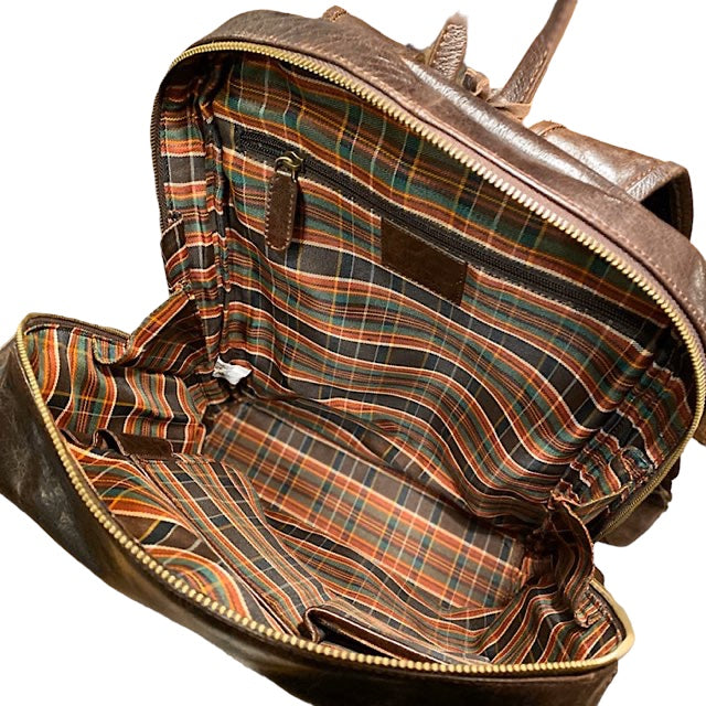 Large Backpack Mahogany Brown