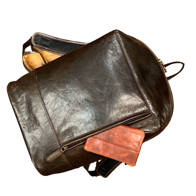 Large Backpack Mahogany Brown
