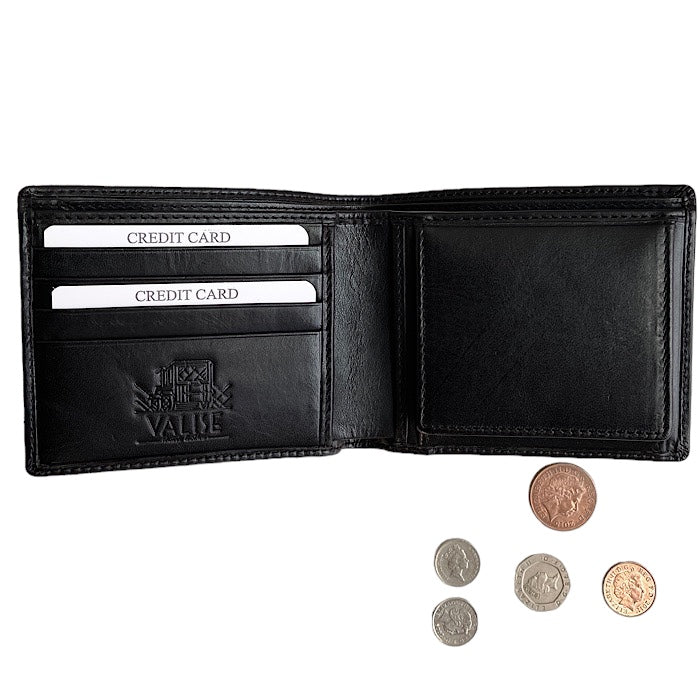 二つ折り財布 イートンブラック