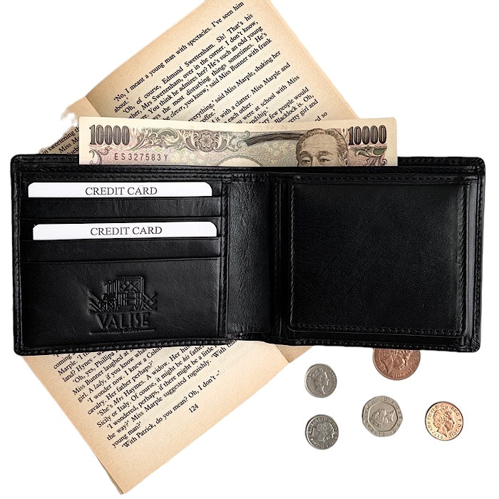 二つ折り財布 イートンブラック