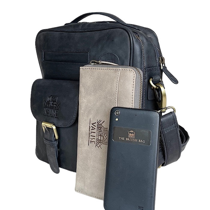 TALL ボックスサッチェル オックスフォードブルー