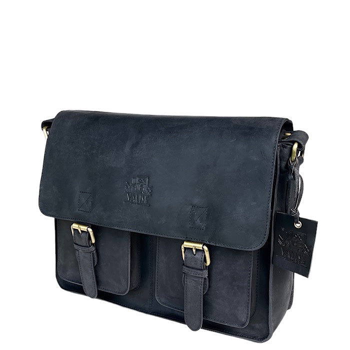 Large Oxford Blue Satchel