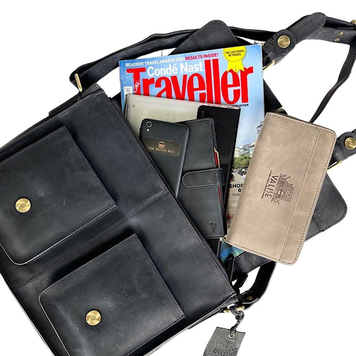 Large Oxford Blue Satchel