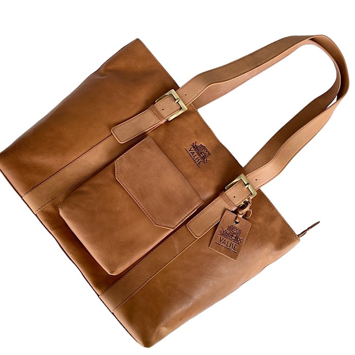 Wideトート ゴールデンタン