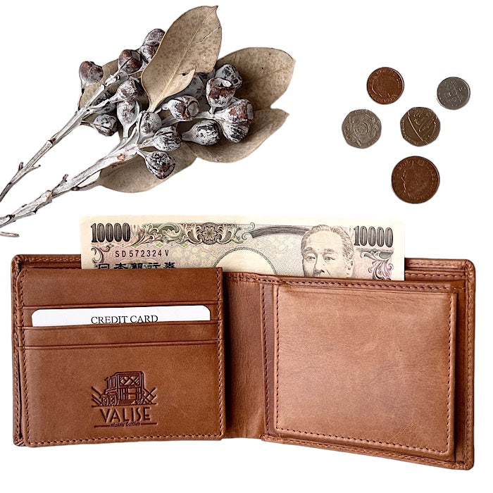 二つ折り財布II ゴールデンタン