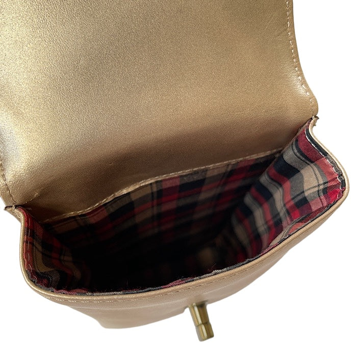 本革スマートフォンショルダー シャンパンゴールド