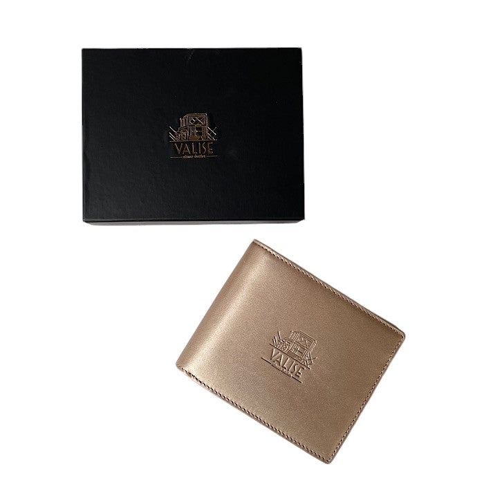 二つ折り財布V シャンパンゴールド