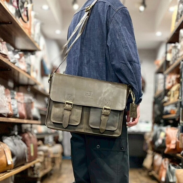 Valise サッチェルバッグ レーシンググリーン L