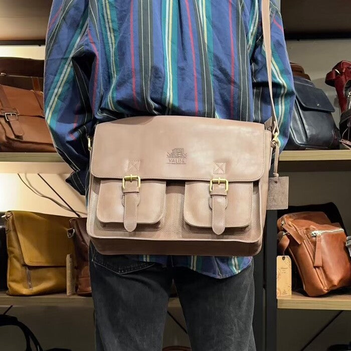 Large Satchel, Smoky Gray