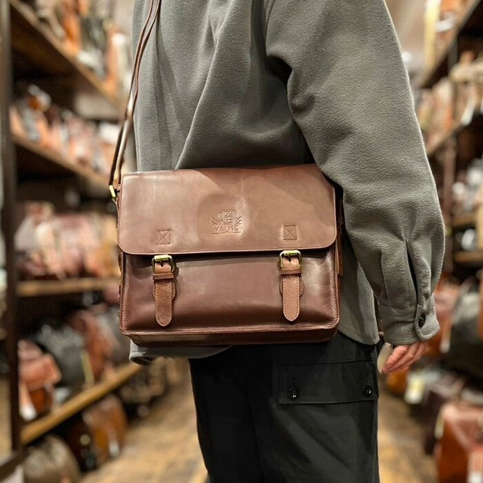 Medium サッチェル ロイヤルブラウン