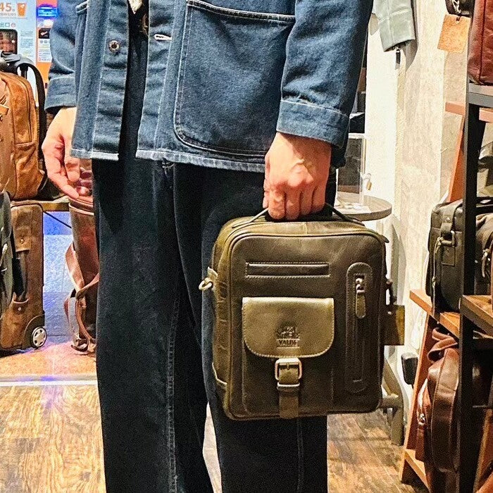 TALL ボックスサッチェル ハンターストーン