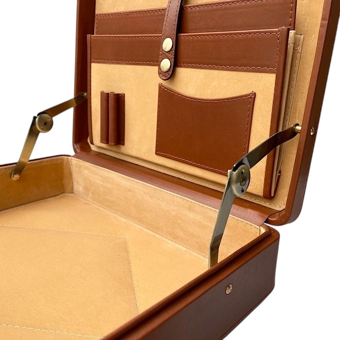 Medium ブリーフケース  ゴールデンタン