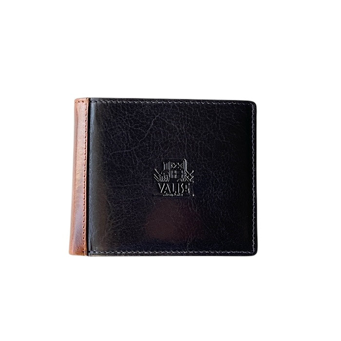 Bifold wallet navy/cognac