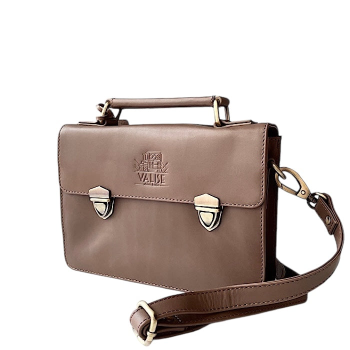 Mini Satchel in Taupe Grey