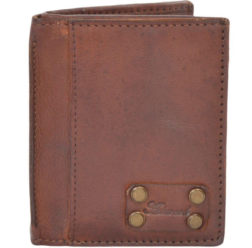 Ashwood Card Case Fold Rust