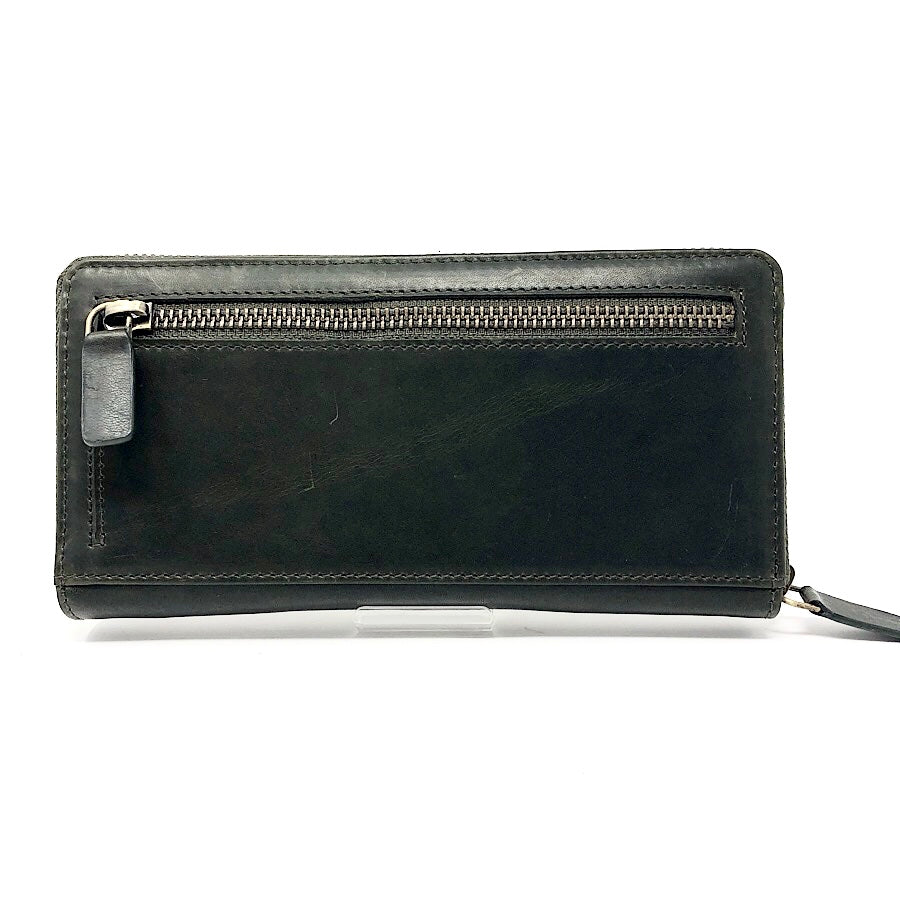 [Limited quantity] Valise long wallet Racing green