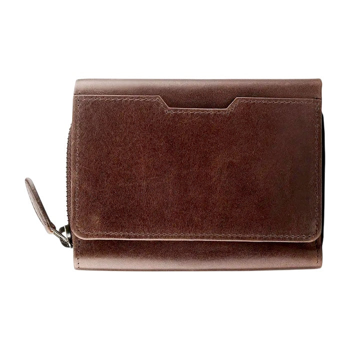 Primehide 三つ折りレザーウォレット 25713 Brown
