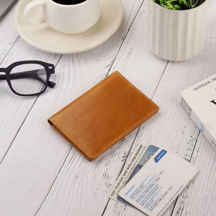 Primehide レザーカードケース 2501 Tan