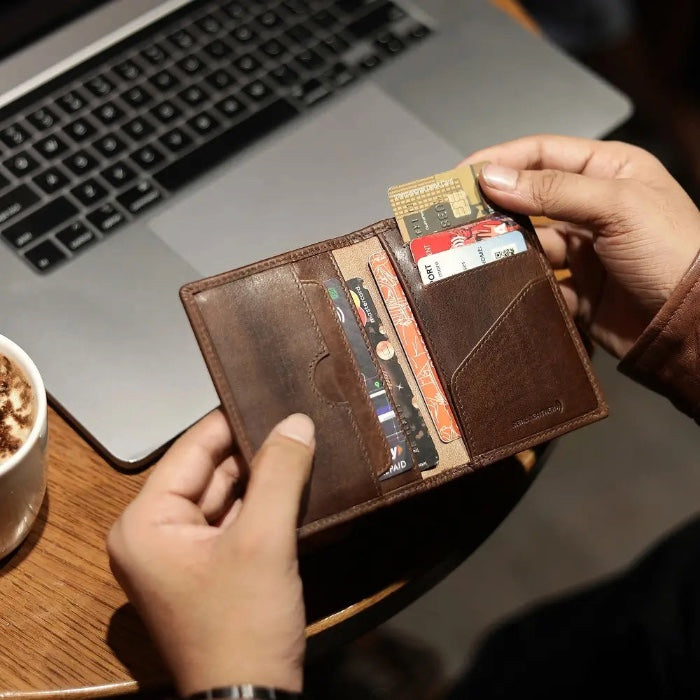 Ashwood Leather Wallet 1881 Chestnut