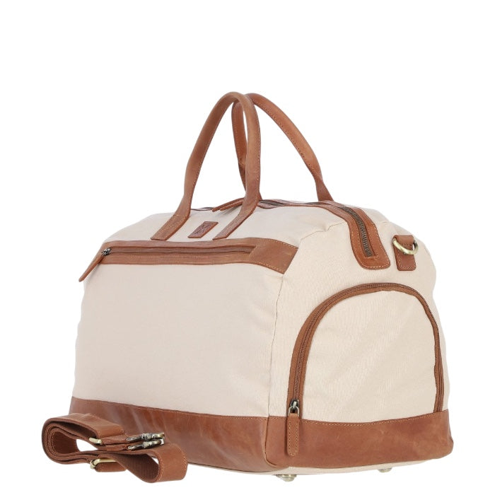 FEN-757 Tan/Cream キャンバス&レザー