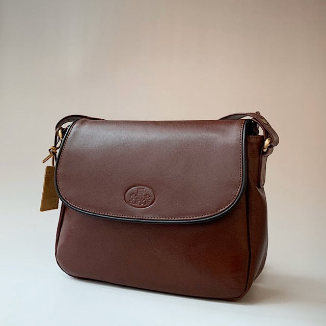 [S] Savona Shoulder Bag Chestnut/Black