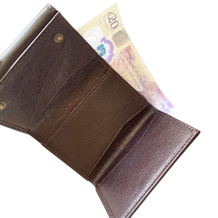 三つ折り財布  マホガニーブラウン