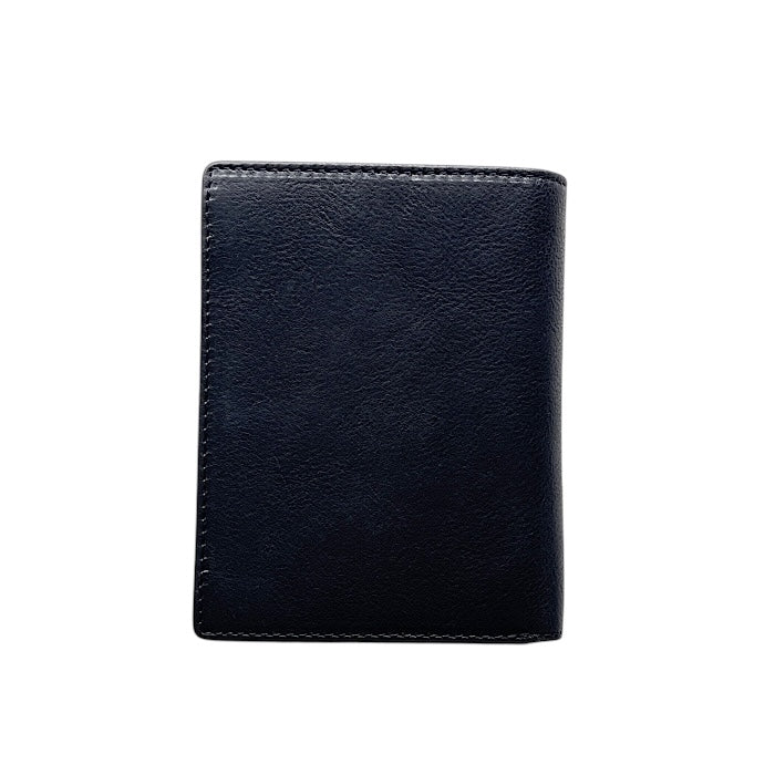 Bi-fold mini wallet, wash black