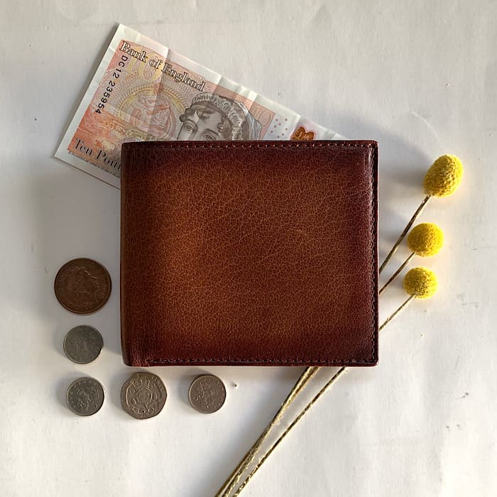 PrimeHide Leather Wallet Brown