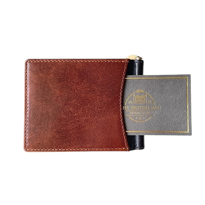 Money Clip Cognac/Navy