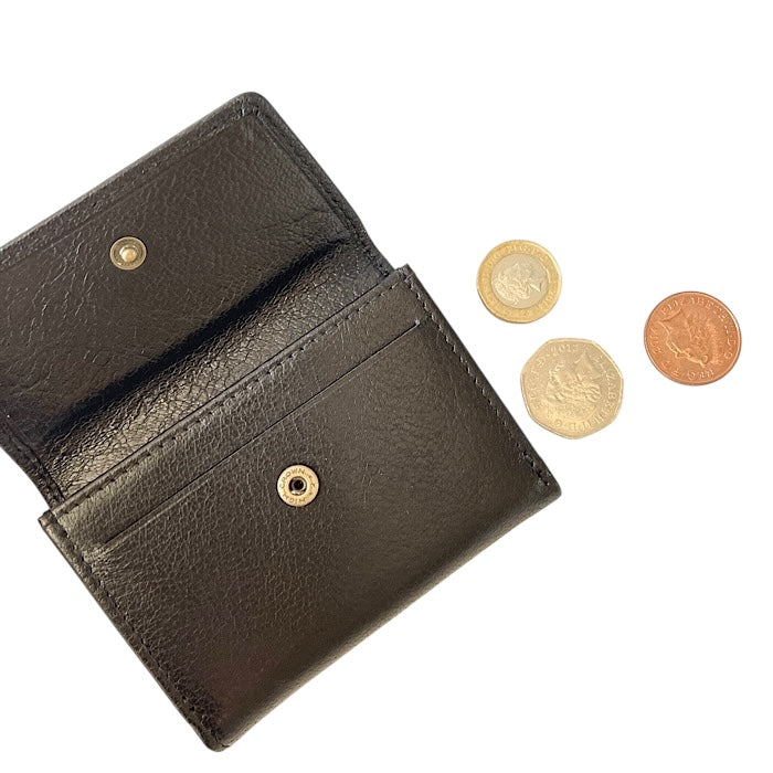 三つ折り財布  ブラックBuff