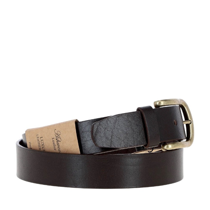 Ashwood レザーベルト MB-107 Brown (L-XL)