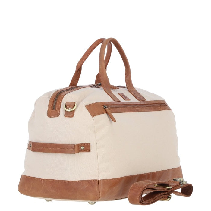 FEN-757 Tan/Cream キャンバス&レザー
