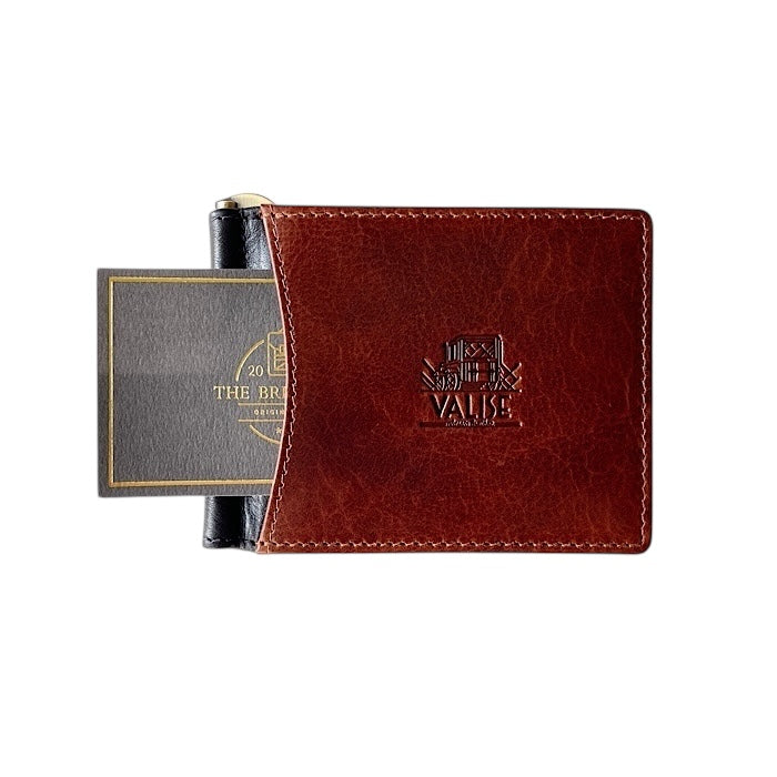 Money Clip Cognac/Navy