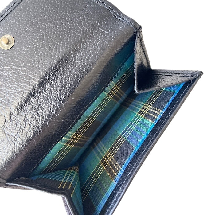 三つ折り財布  ブラックBuff