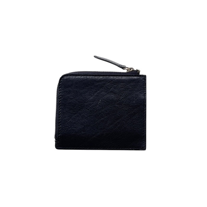 Coin and card case in washed black