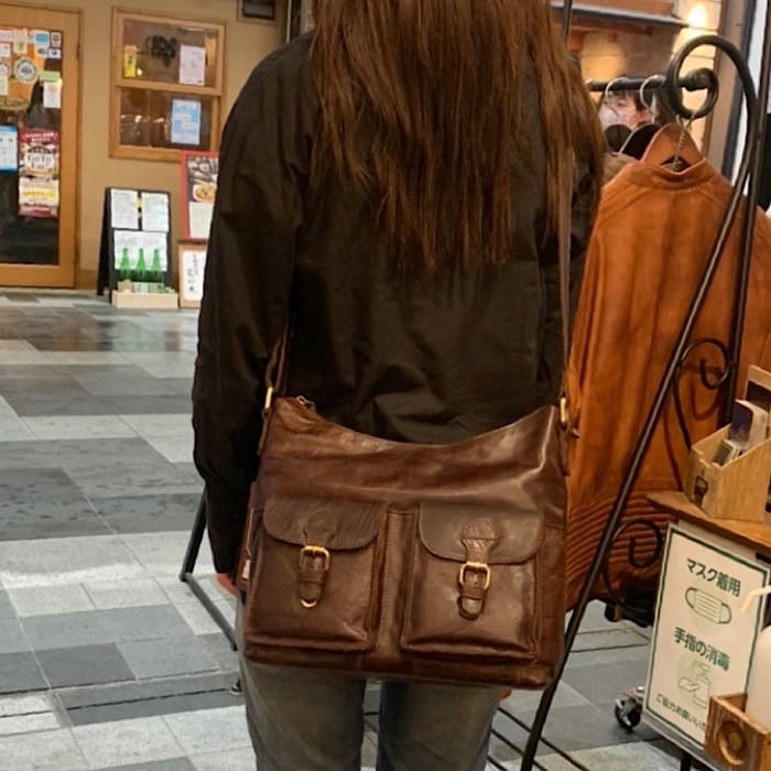 [M] G-21 ショルダー Brandy