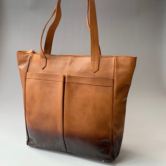 6366グラデーショントート　Brown