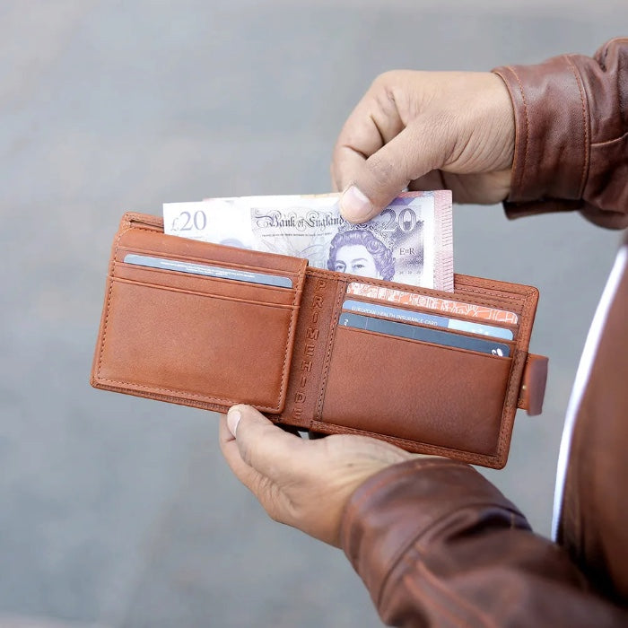 Ashwood Leather Wallet 1881 Chestnut