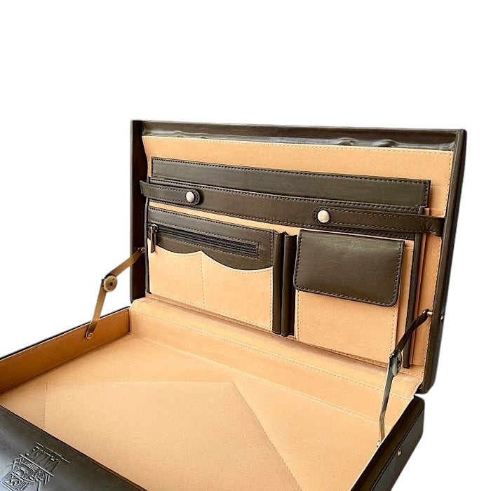 Small Briefcase Racing Green