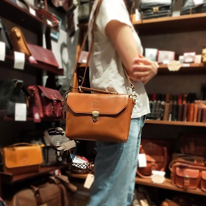 Square Satchel Golden Tan