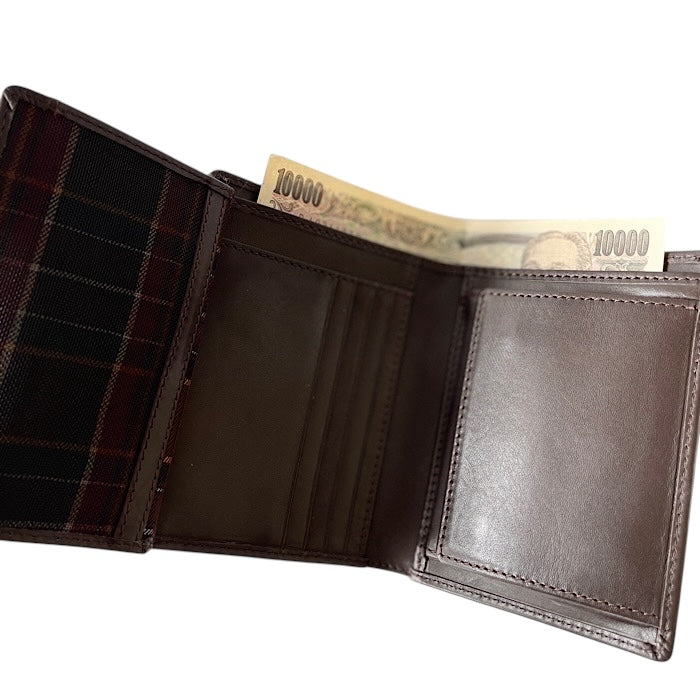 Valise二つ折りミニ手帳型財布 チョコブラウン