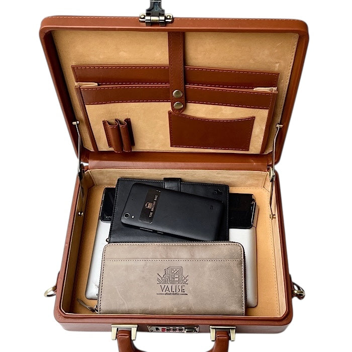 Medium ブリーフケース  ゴールデンタン