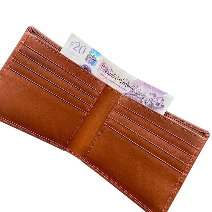 Bi-fold wallet (without coin purse) Golden Tan