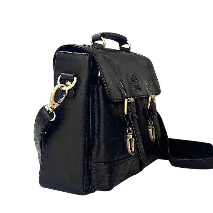 VALISE バリス 本革 メッセンジャーバッグ 黒　斜めがけ ショルダー Messenger イートンブラック