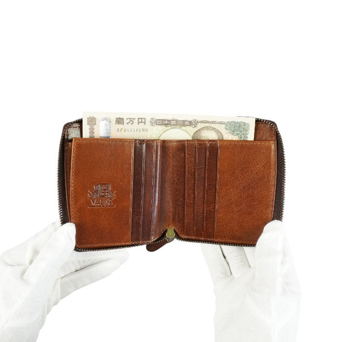 Zip Card/Note ブラウン/コニャック